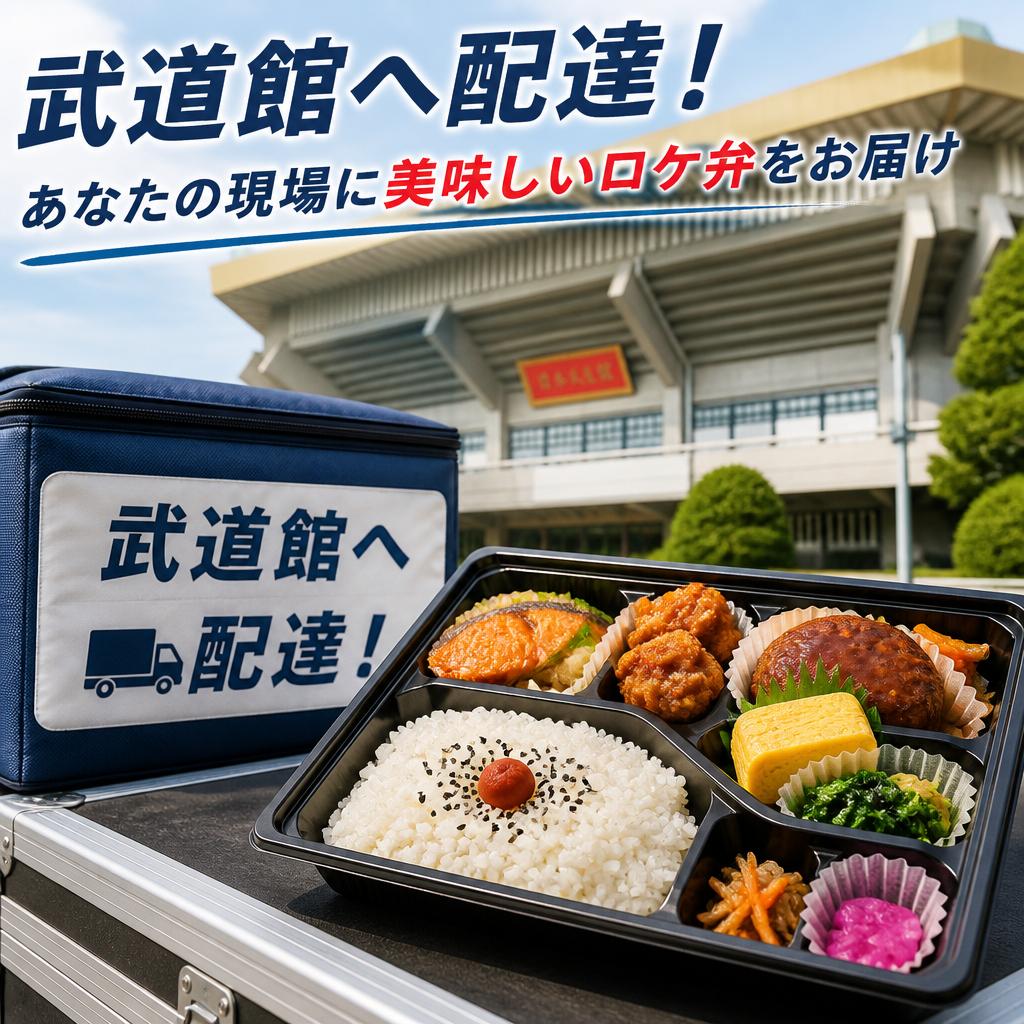 武道館へ配達！あなたの現場に美味しいロケ弁をお届け